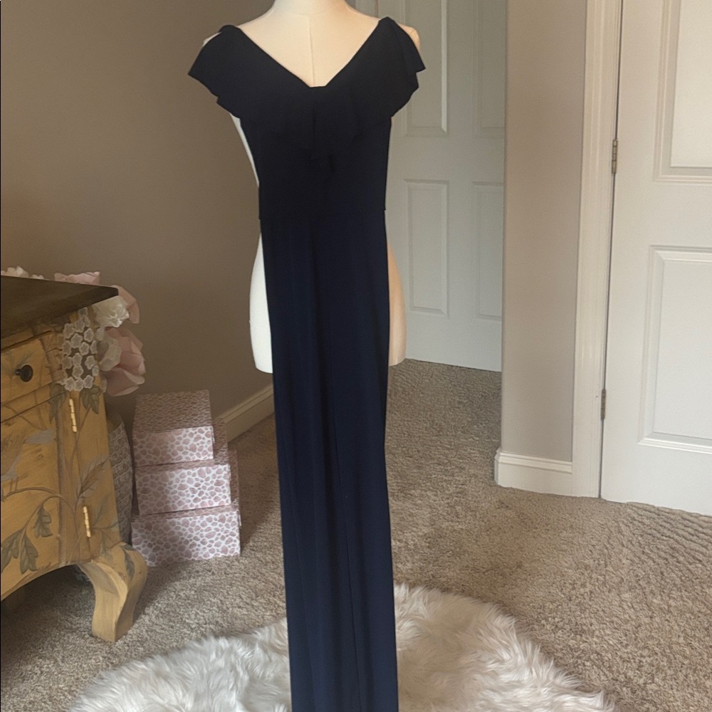 NWT Bebe Chic Dark Blue Evening Dress
